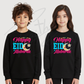 Kids Happy Eid Mubarak Sweatshirt – Colourful Crescent Star Design