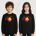 Kids Eid Mubarak Sweatshirt – Colourful Crescent & Lantern Design